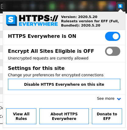 HTTPS Everywhere 设置